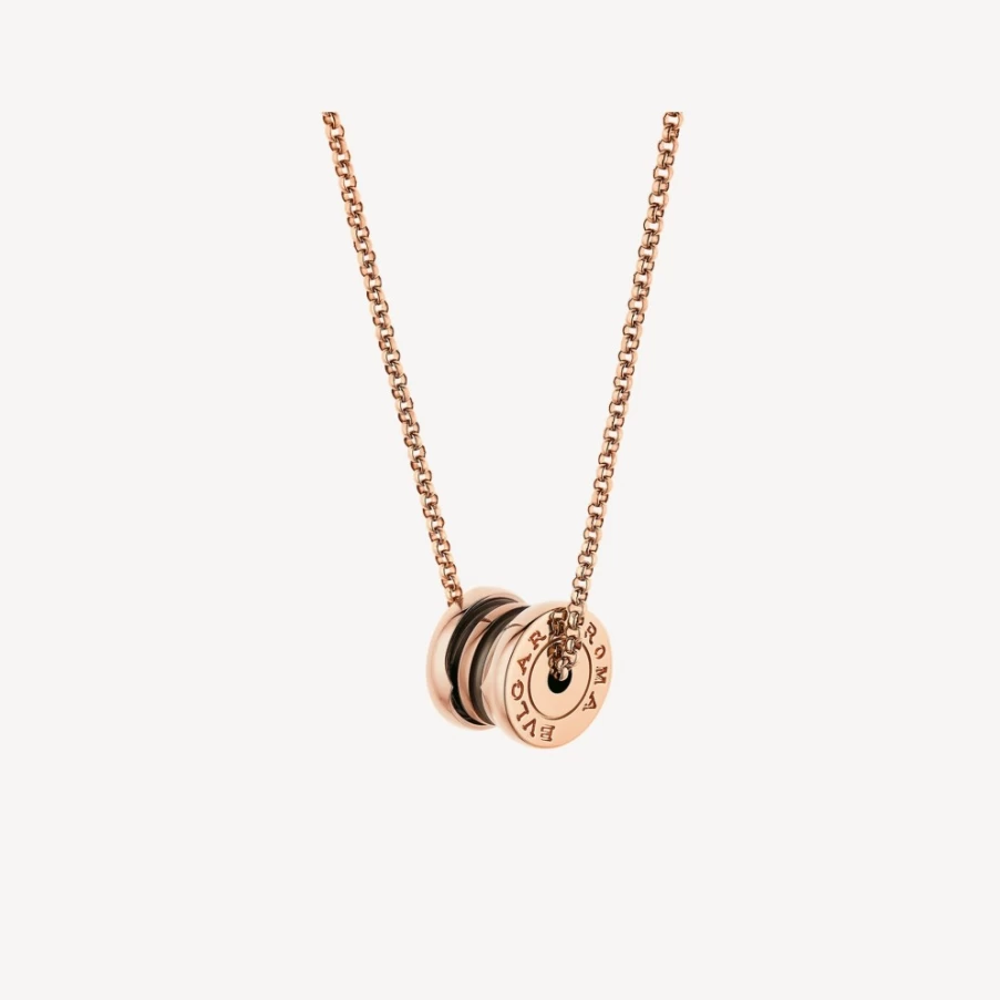 BVLGARI B.Zero1 Necklace in Bronze | Iconic Luxury Pendant
