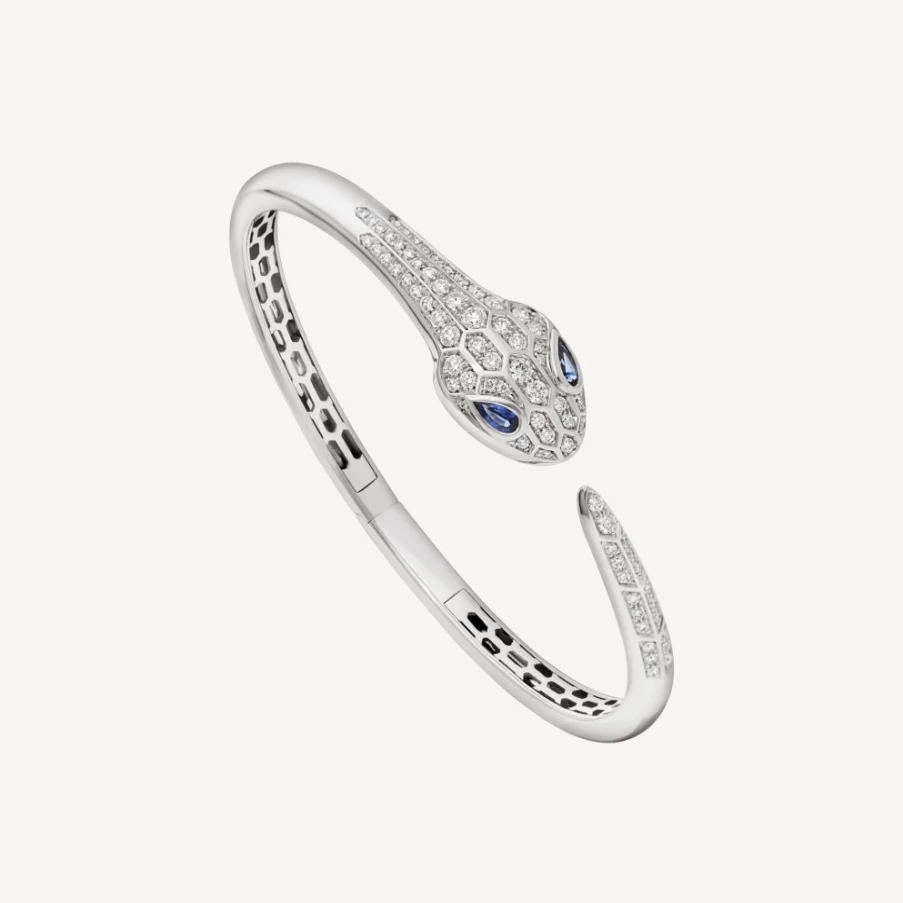 BVLGARI Serpenti Blue Bracelet | Luxury Snake Design Jewelry