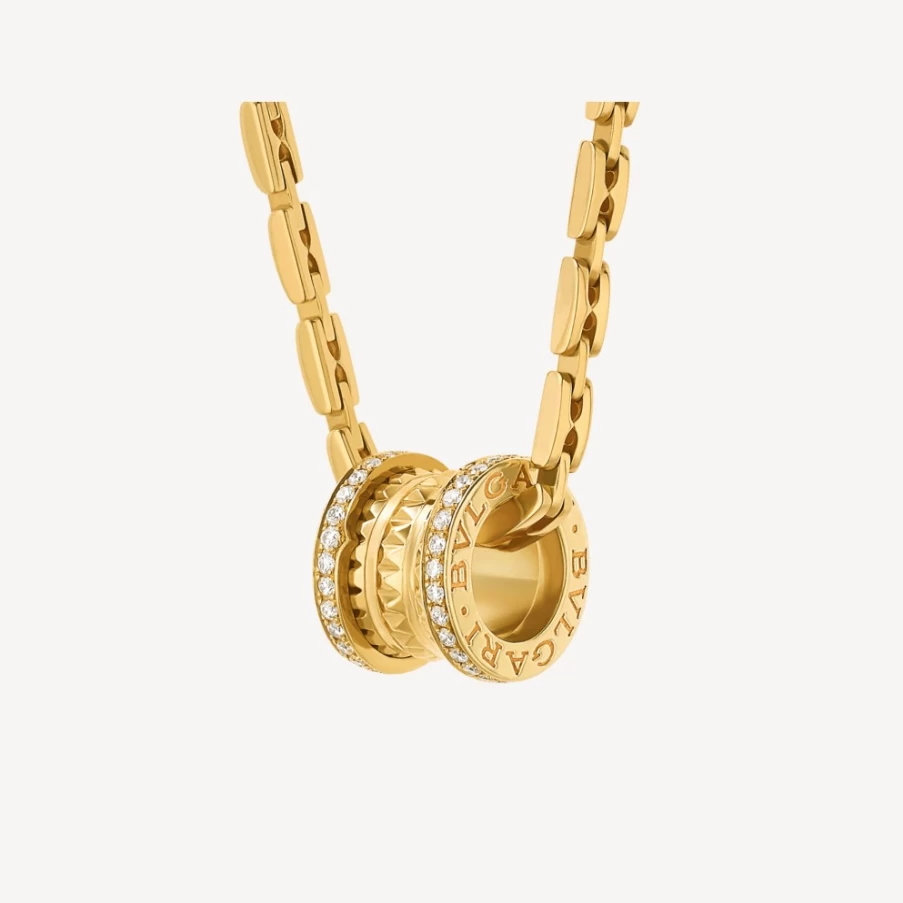 BVLGARI B.Zero1 Yellow Gold Necklace | Iconic Luxury Pendant