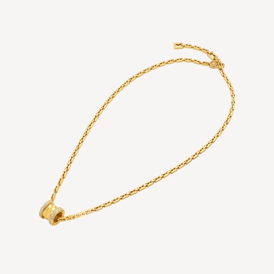 BVLGARI B.Zero1 Yellow Gold Necklace | Iconic Luxury Pendant