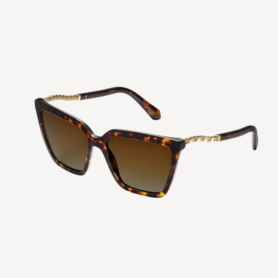 BVLGARI Serpenti Brown Sunglasses for Women Luxury Designer Eyewear