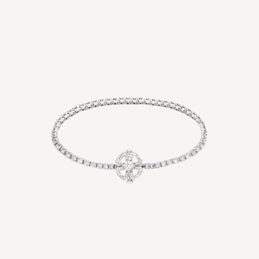 BVLGARI Fiorever White Gold Bracelet | Luxury Floral Design Jewelry