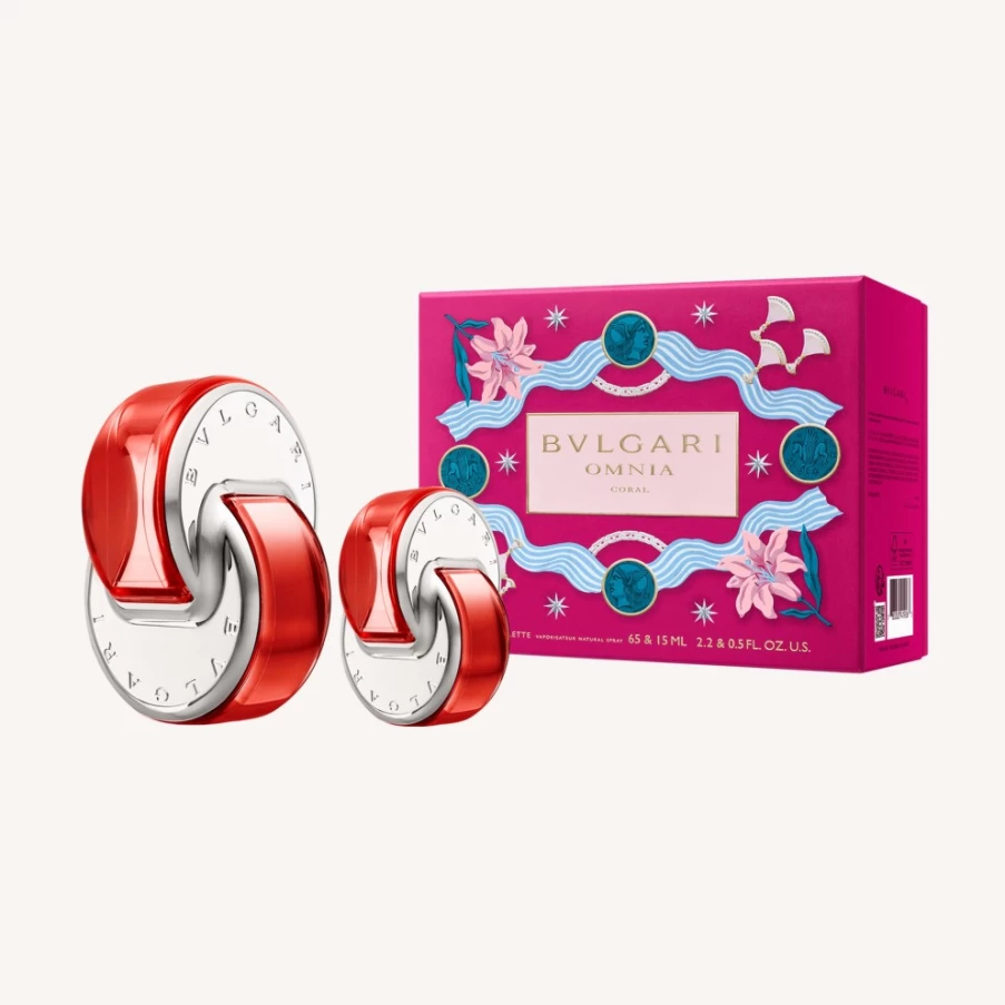 BVLGARI Omnia Coral Eau de Toilette for Women - Floral Fragrance Gift Set