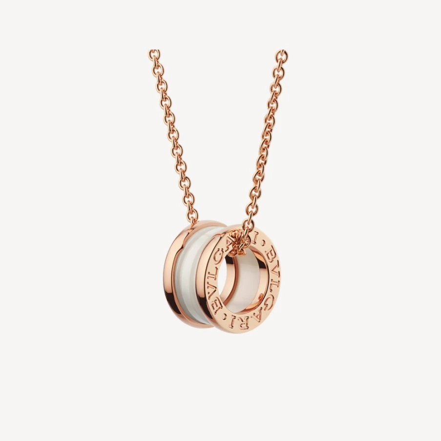 BVLGARI B.Zero1 White Gold Necklace | Iconic Luxury Pendant