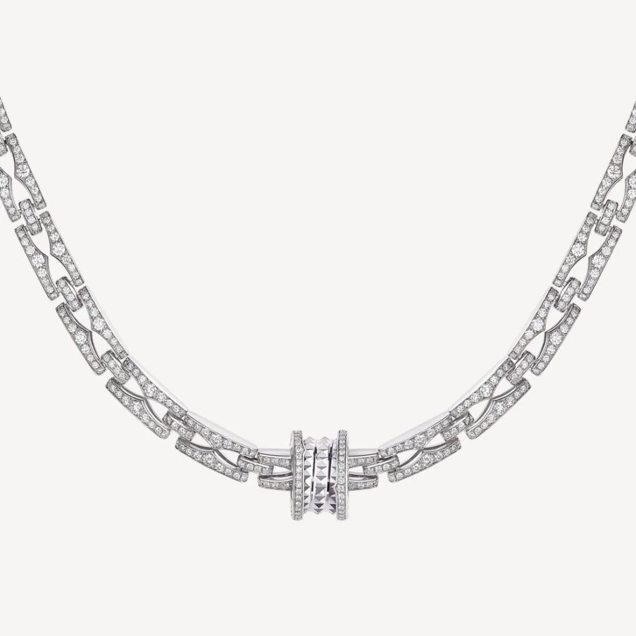 BVLGARI B.Zero1 White Gold Necklace | Iconic Luxury Pendant