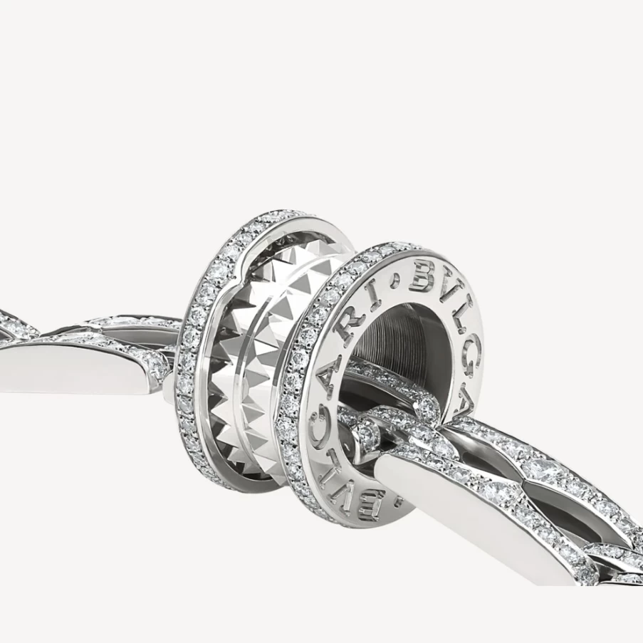 BVLGARI B.Zero1 White Gold Necklace | Iconic Luxury Pendant