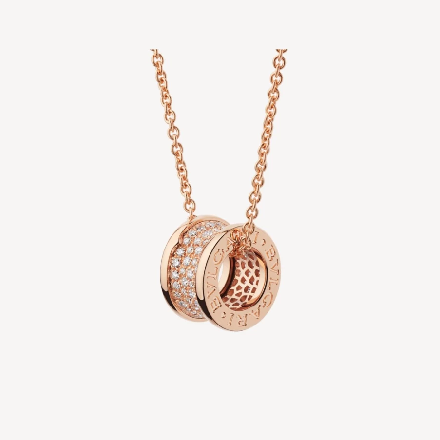 BVLGARI B.Zero1 Necklace in 18K Gold with Iconic Spiral Design