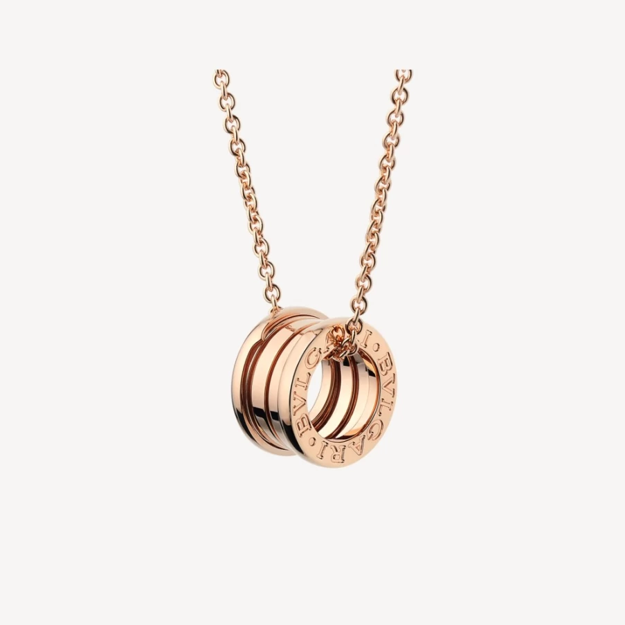 BVLGARI B.Zero1 Necklace in 18K Gold with Iconic Spiral Design