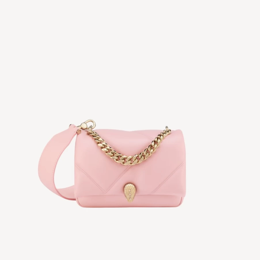 BVLGARI Serpenti Pink Cabochon Mini Crossbody Bag for Women
