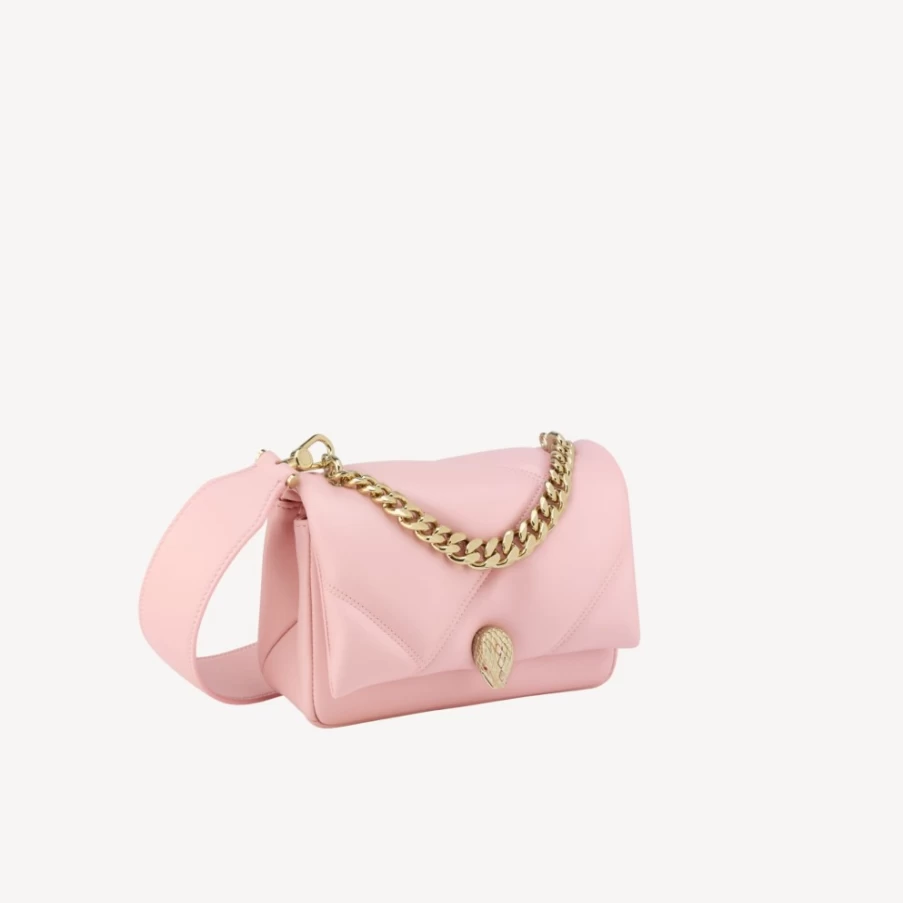 BVLGARI Serpenti Pink Cabochon Mini Crossbody Bag for Women