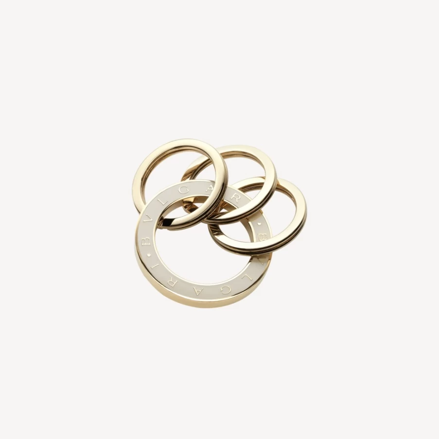 BVLGARI Women's White Bvlgari Bvlgari Keyring Luxury Fashion Accessory