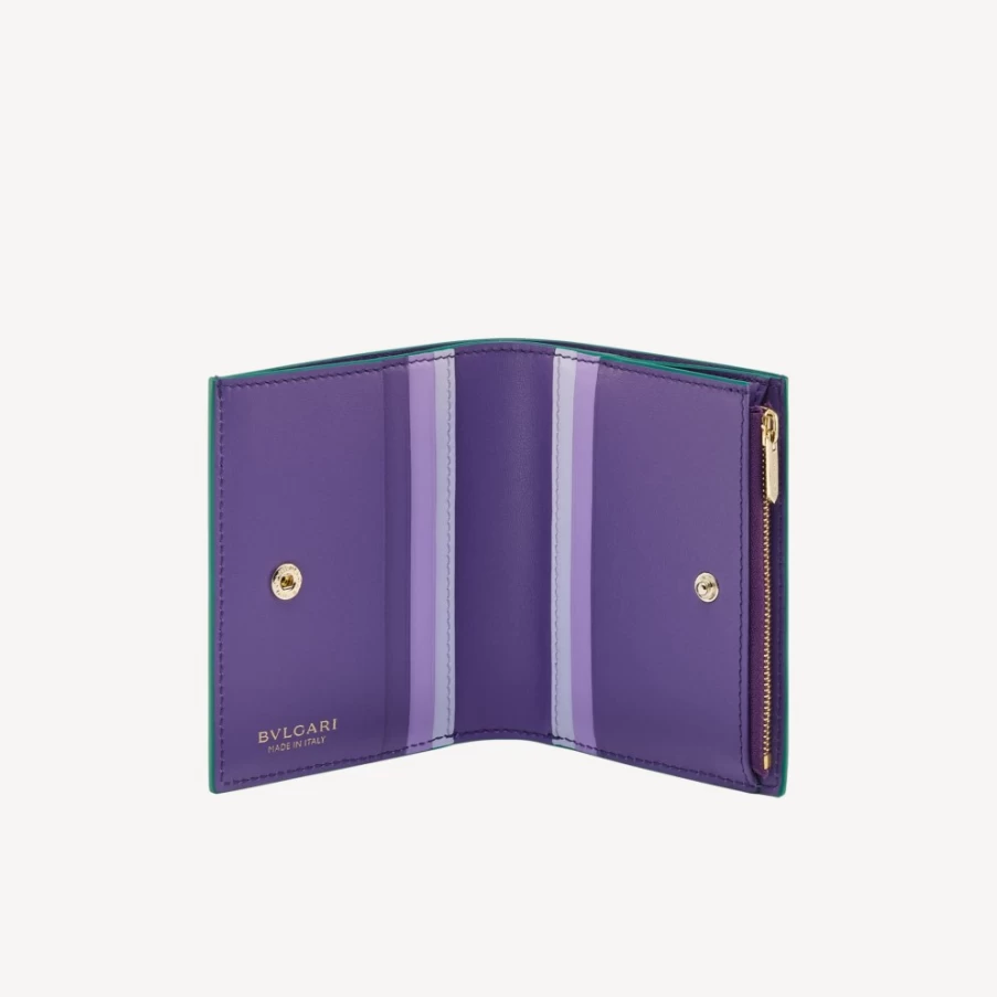 BVLGARI Serpenti Forever Green Women's Bifold Wallet