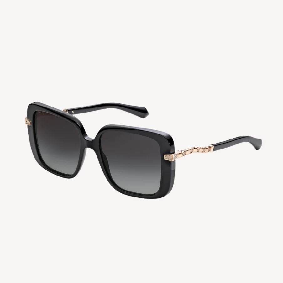 BVLGARI Serpenti Black Sunglasses for Women | Luxury Designer Eyewear