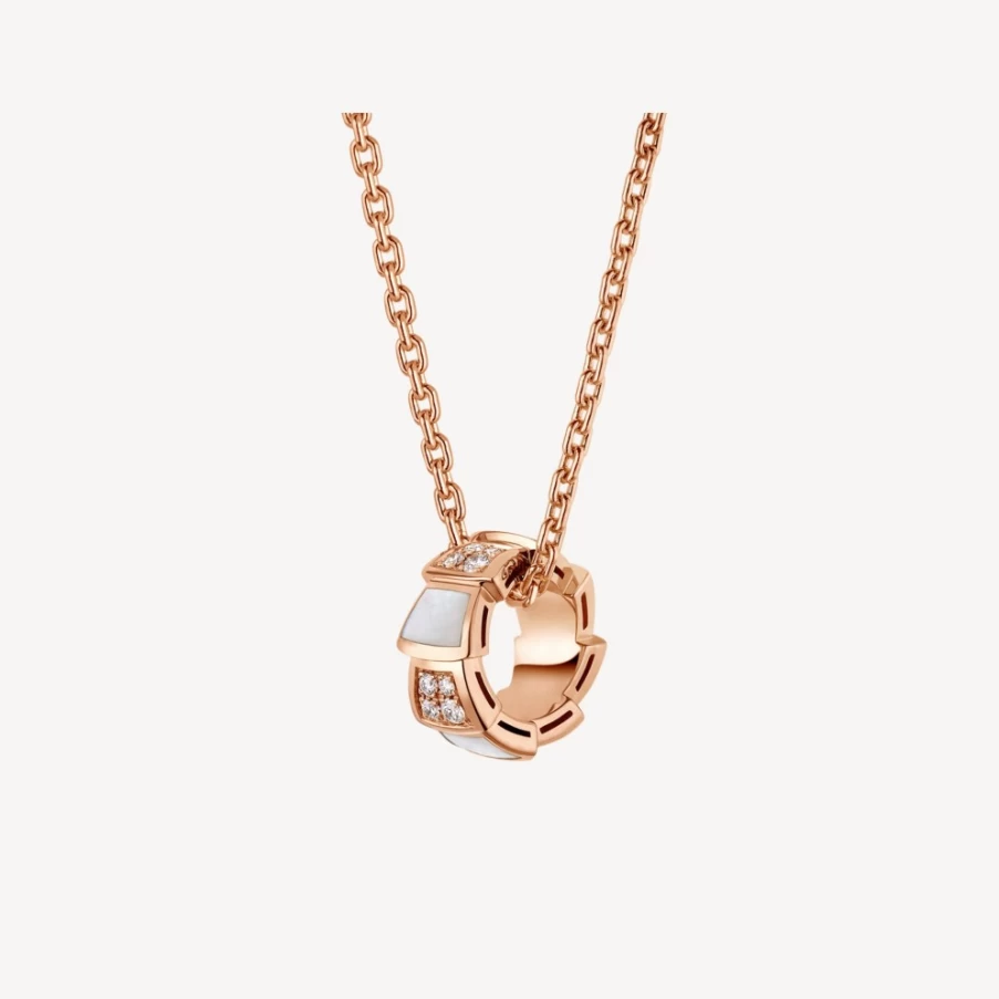 BVLGARI Serpenti Viper White Gold Necklace | Luxury Snake Jewelry Collection