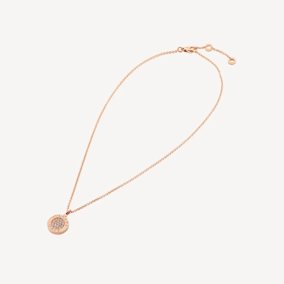 BVLGARI BVLGARI Black Necklace for Women Luxury Italian Gold Pendant Chain